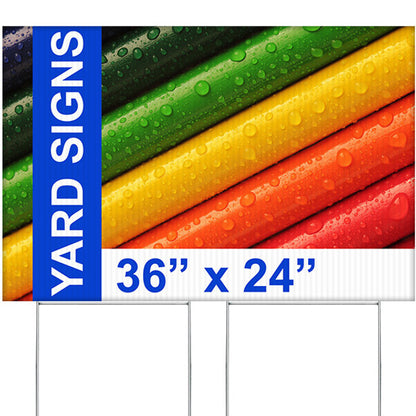 Yard Signs - 36" x 24"